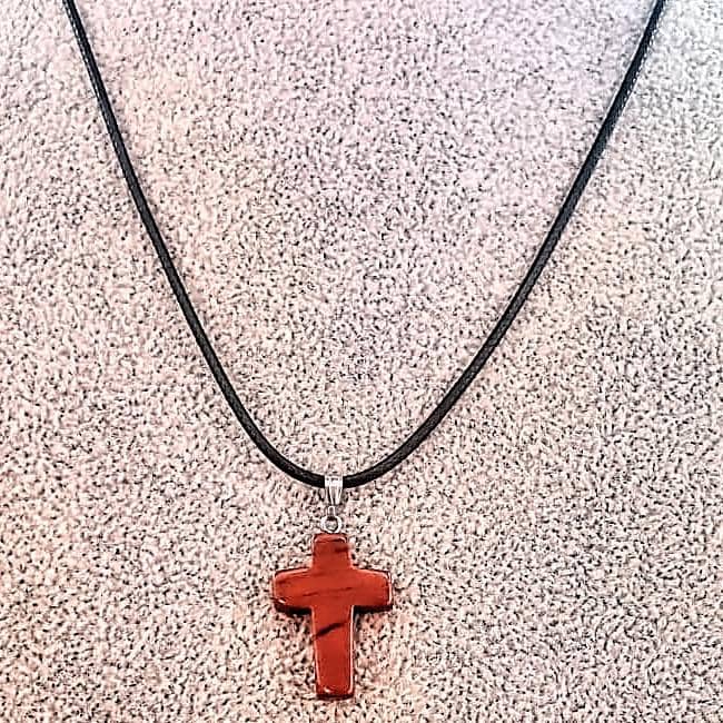 Gemstone Cross Rope Chain Necklaces in 15 Variations Free Shipping from the USA (3932911927390)