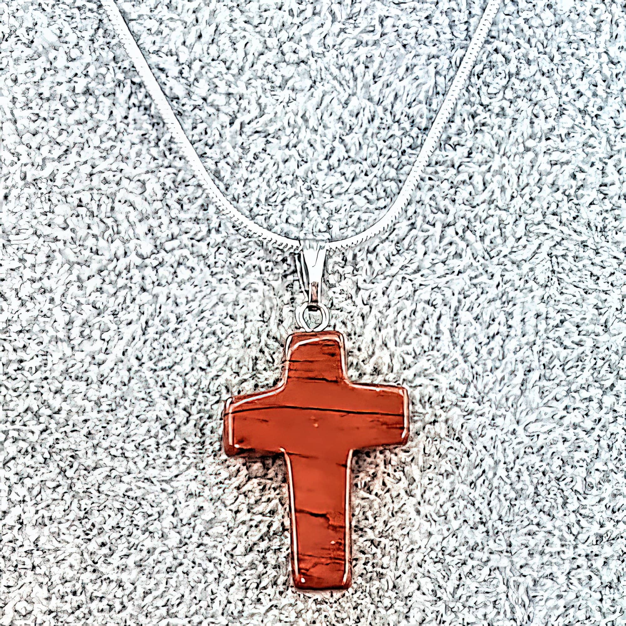 Red Jasper Gemstone Necklace (6078891688128)