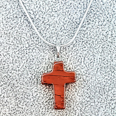 Red Jasper Gemstone Necklace (6078891688128)