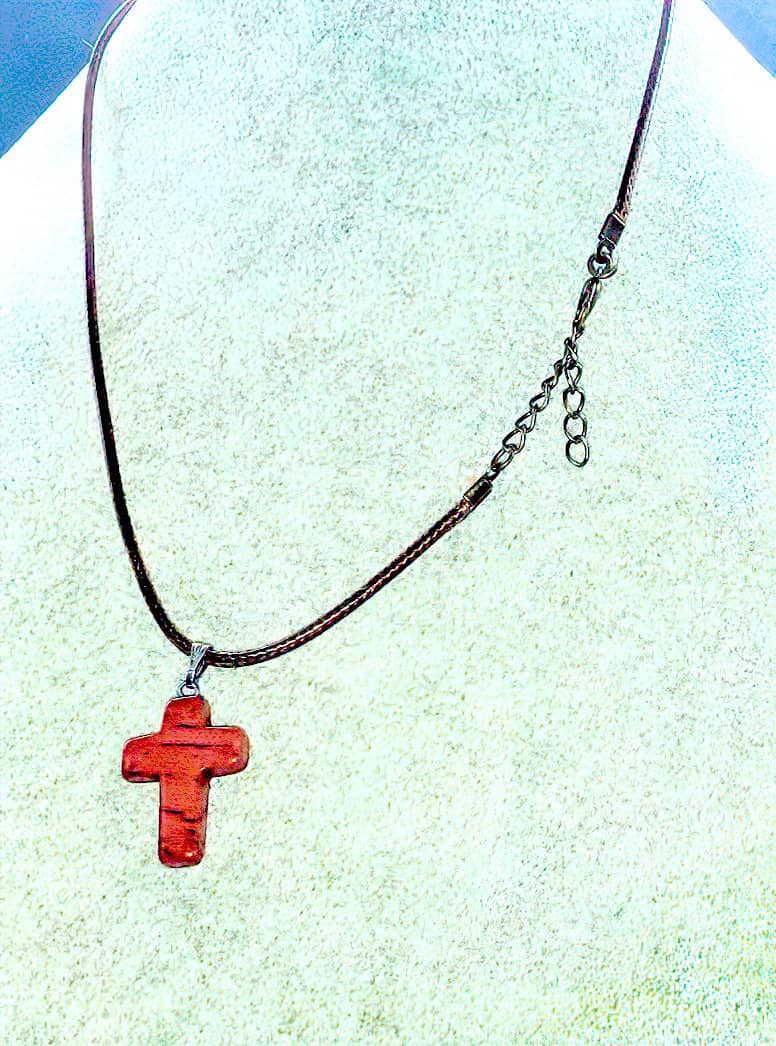 Red Jasper Gemstone Necklace (6078891688128)