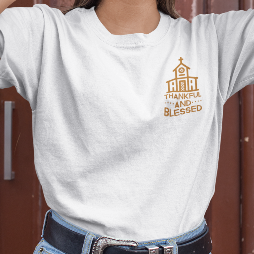 6004 Bella + Canvas Ladies Favorite T-Shirt Thankful and Blessed 10 Colors 5 Sizes T-Shirts (3010795667556)