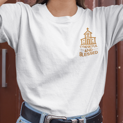 6004 Bella + Canvas Ladies Favorite T-Shirt Thankful and Blessed 10 Colors 5 Sizes T-Shirts (3010795667556)