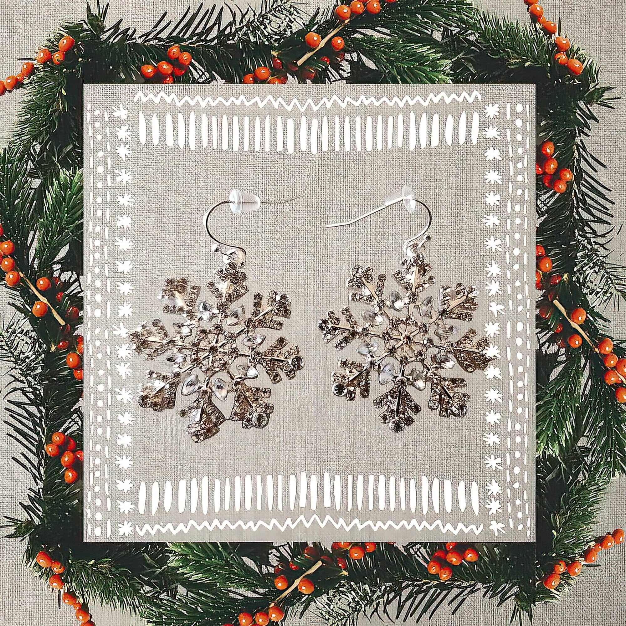 snowflake earrings