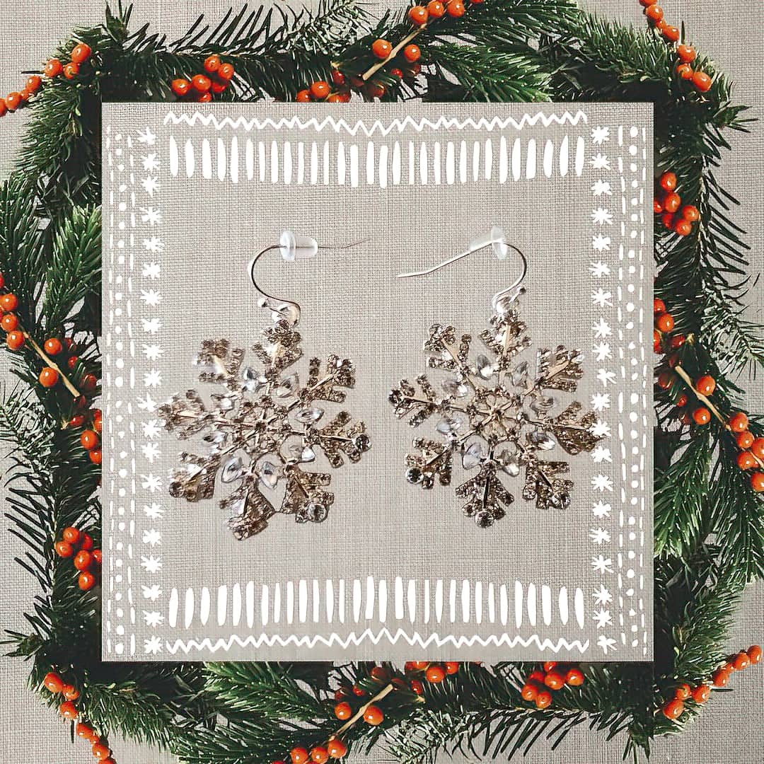 snowflake earrings