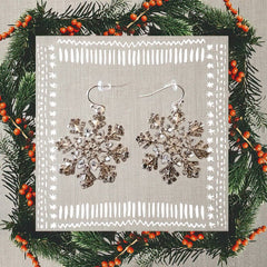 snowflake earrings