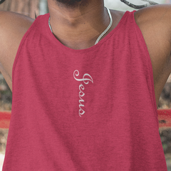 Bella & Canvas 3480 Jersey Tank "Jesus" in 18 Colors and 6 Sizes (3489658175588)