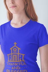 6004 Bella + Canvas Ladies Favorite T-Shirt Thankful and Blessed 10 Colors 5 Sizes T-Shirts (3010787639396)