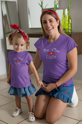 Girls Princess Tee "Be the Light" in 6 Colors and 5 Sizes (4334464565342)