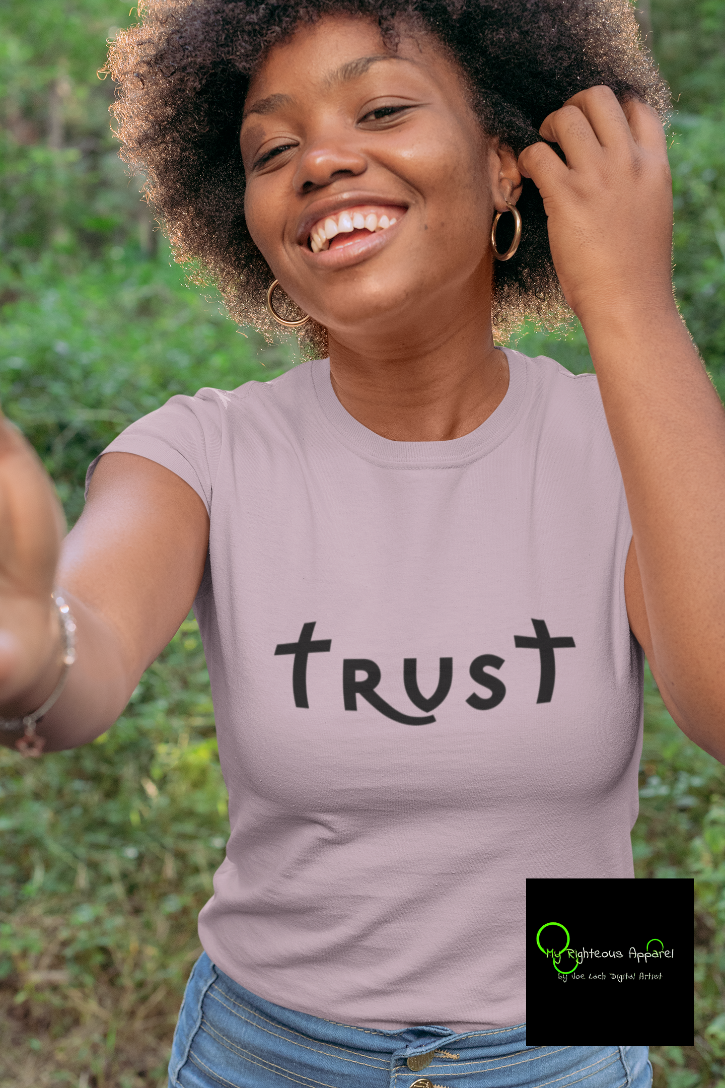 Bella & Canvas Short Sleeve Tee "Trust" black font (4770787754078)