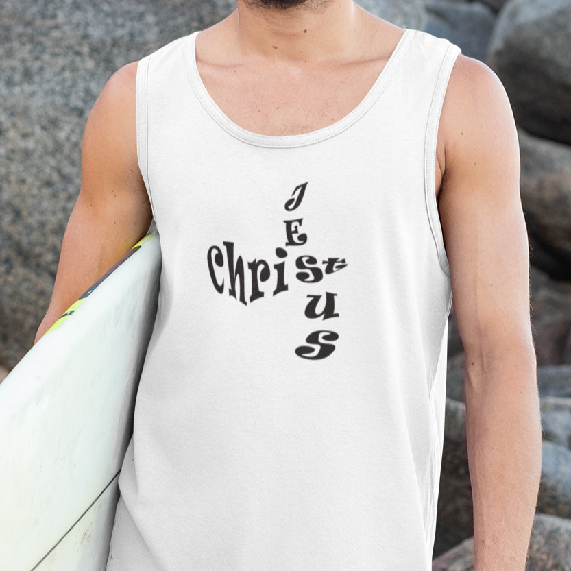 Bella & Canvas 3480 Jersey Tank "Jesus Christ" in 17 Colors and 6 Sizes (3556781949028)