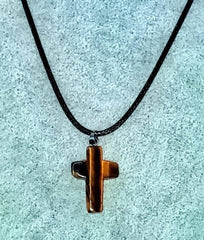 Gemstone Cross Rope Chain Necklaces in 15 Variations Free Shipping from the USA (3932911927390)