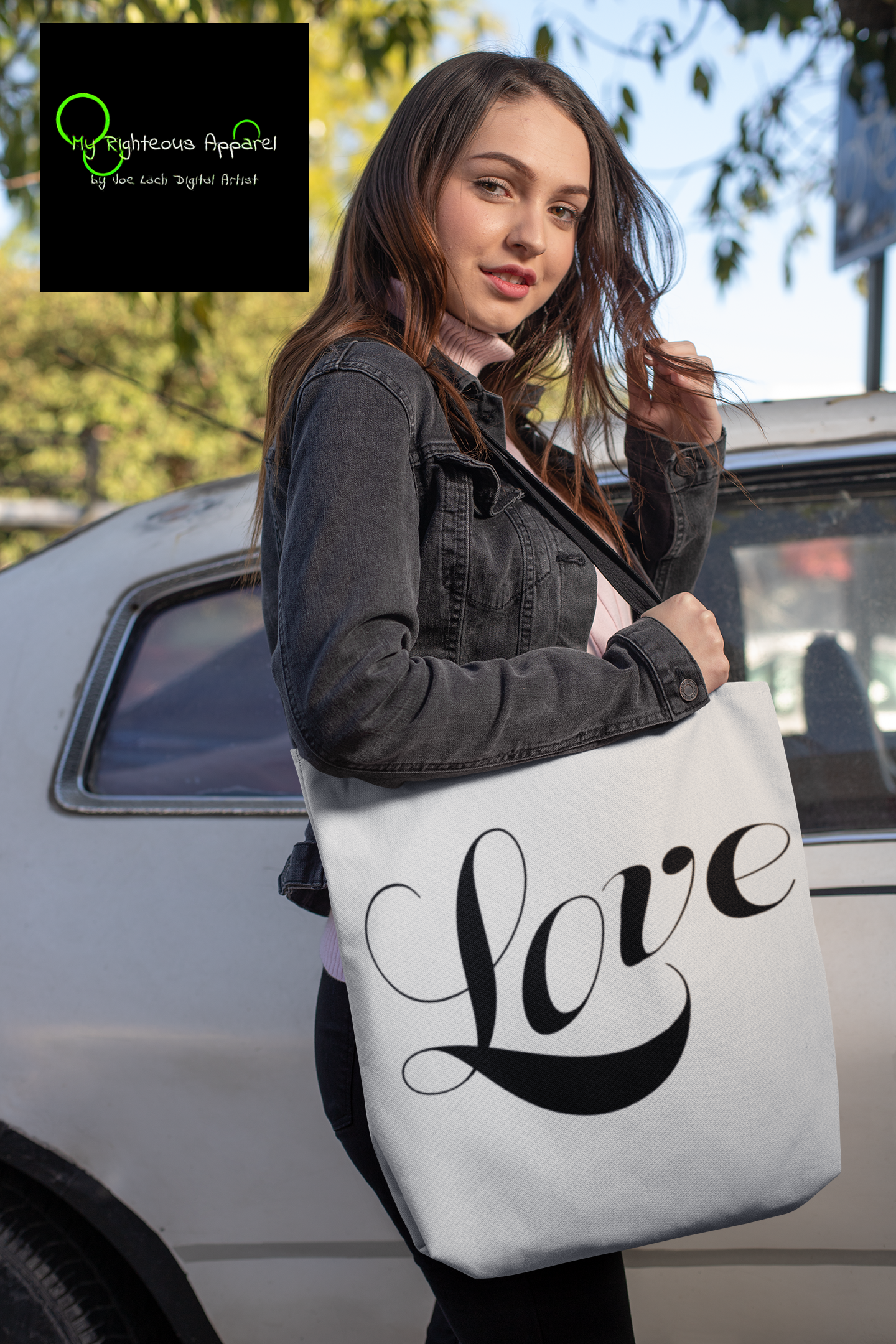 AOP Tote Bag "Love" in 3 Sizes (4749655081054)