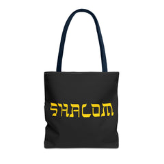 Shalom Tote Bag | Hebrew Font