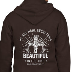 Heavy Blend™ Full Zip Hoodie Sweatshirt "Everything Beautiful" Back Print