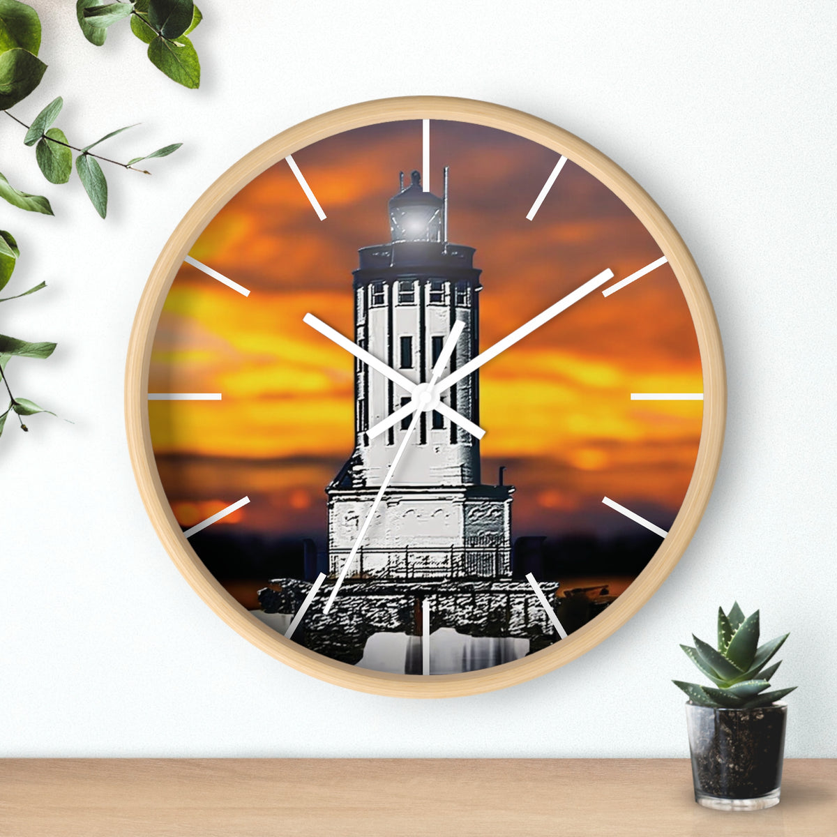 Wall Clock &quot;Angels Gate Sunset&quot;