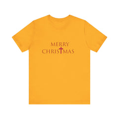 Bella & Canvas Jersey Short Sleeve Tee "Merry Christmas" Font 2