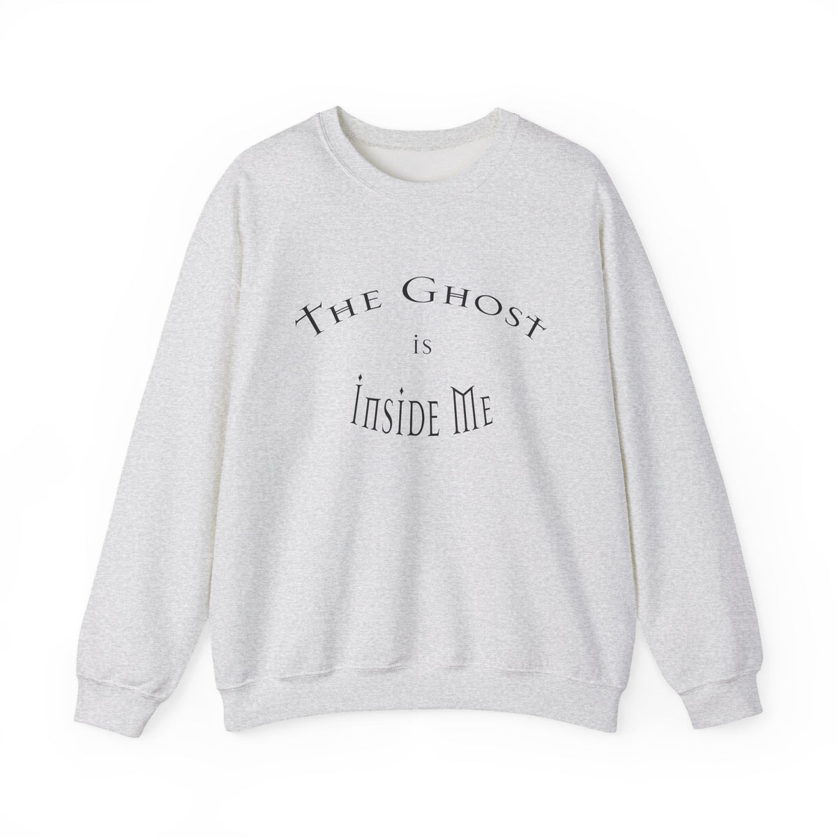 Heavy Blend Crewneck Sweatshirt "The Ghost is Inside Me" w