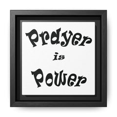 Prayer is Power Framed Canvas Wall Art  Inspirational Christian Decor