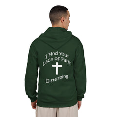 Heavy Blend Full Zip Hoodie Sweatshirt "I Find Your Lack of Faith Disturbing"