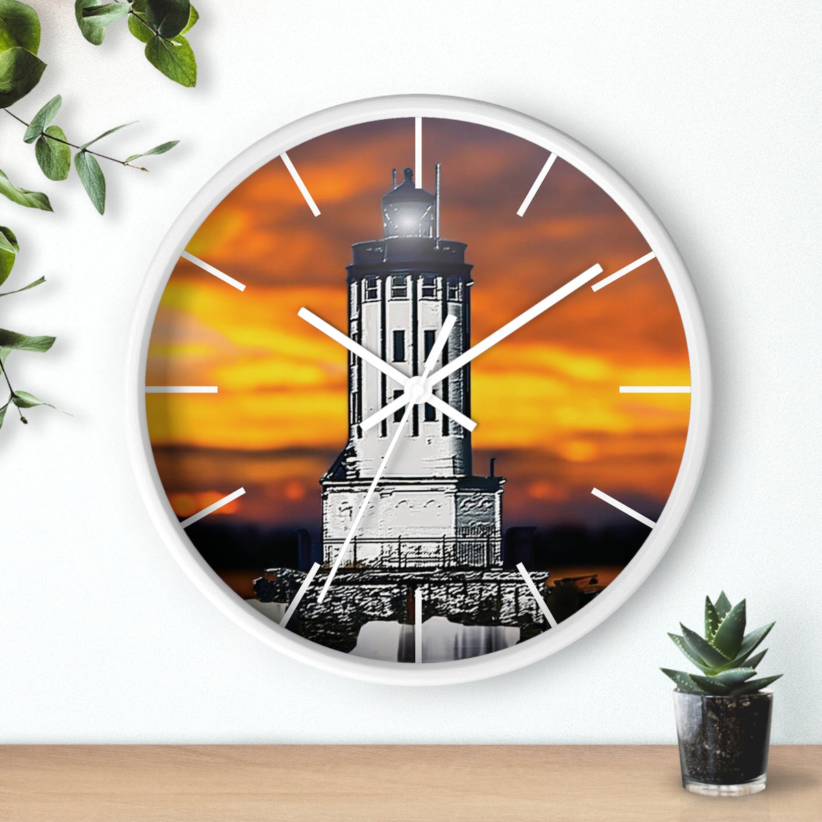 Wall Clock &quot;Angels Gate Sunset&quot;