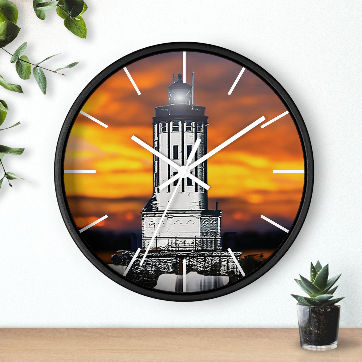 Wall Clock &quot;Angels Gate Sunset&quot;