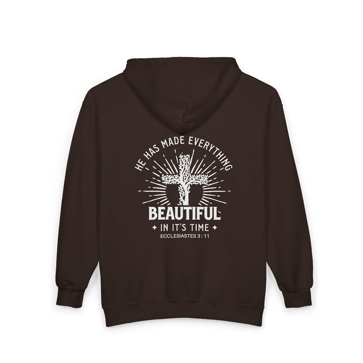 Heavy Blend™ Full Zip Hoodie Sweatshirt "Everything Beautiful" Back Print