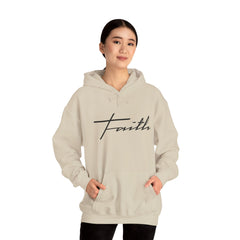 Heavy Blend Hooded Sweatshirt "Faith Cross"