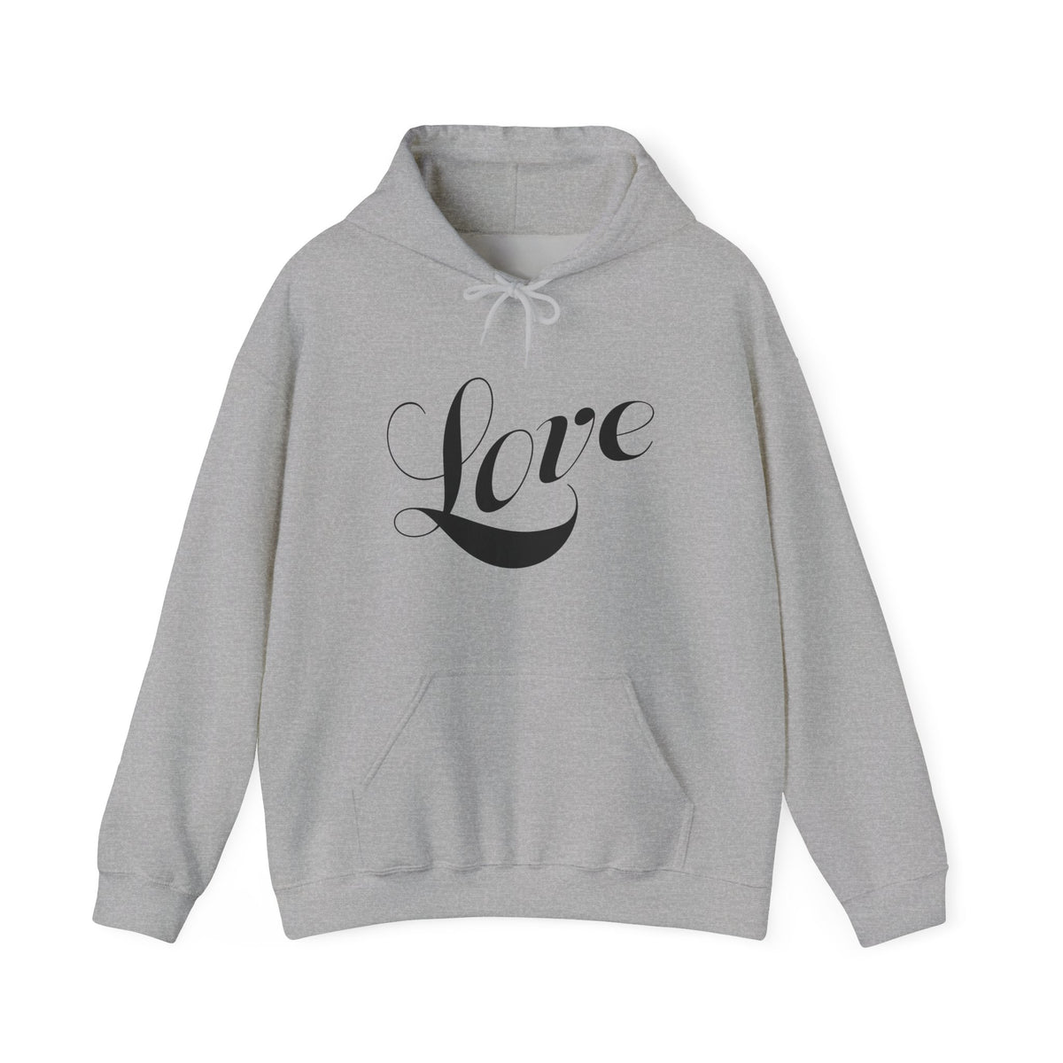 Heavy Blend™ Hooded Sweatshirt "Love" black font