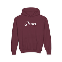 Kids Peace Hoodie | Christian Youth Sweatshirt | Gildan