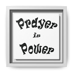 Prayer is Power Framed Canvas Wall Art  Inspirational Christian Decor