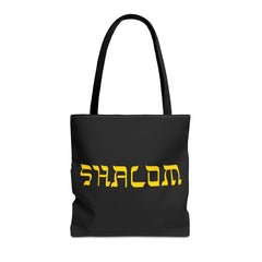 Shalom Tote Bag | Hebrew Font