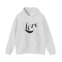 Heavy Blend™ Hooded Sweatshirt "Love" black font