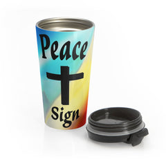 Peace Christian Travel Mug | Stainless Steel 15oz Faith Coffee Cup