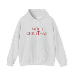 Heavy Blend Hooded Sweatshirt "Merry Christmas" font 2