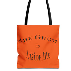 Christian Halloween Tote Bag, The Ghost is Inside Me, Halloween Satire, Halloween Tote, Halloween Christian Bag