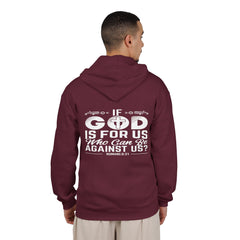 Heavy Blend Full Zip Hoodie Sweatshirt "If God Is For Us"