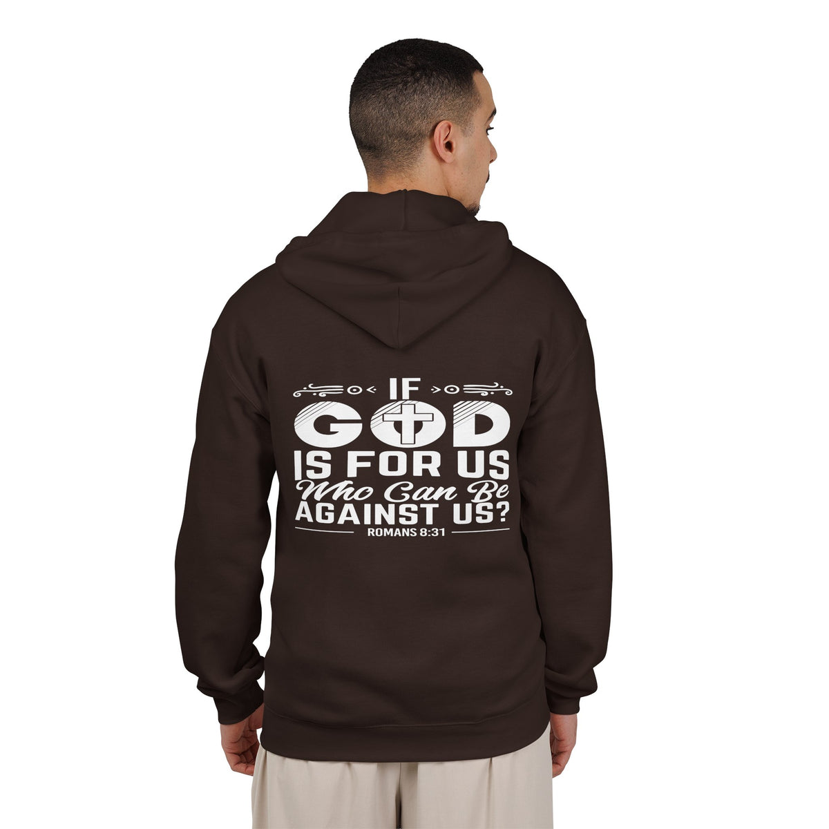 Heavy Blend Full Zip Hoodie Sweatshirt "If God Is For Us"