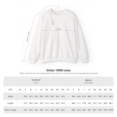 Heavy Blend Crewneck Sweatshirt "The Ghost is Inside Me" w