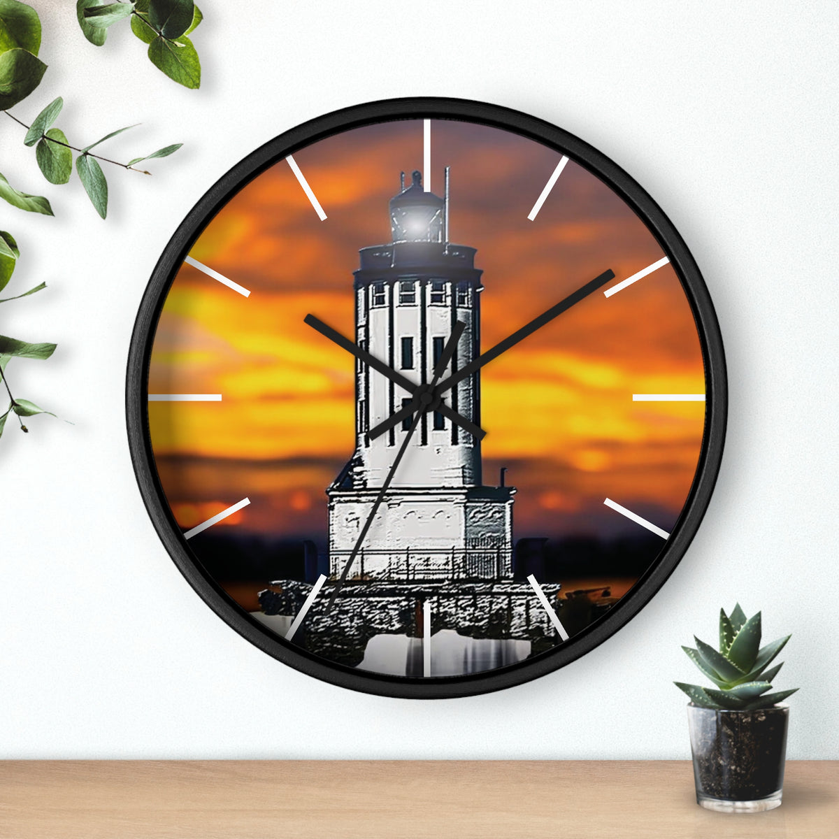 Wall Clock &quot;Angels Gate Sunset&quot;