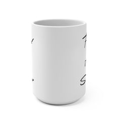White Ceramic Mug "Feed my Sheep" in 11 oz or 15 oz