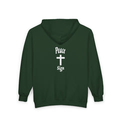 Heavy Blend Full Zip Hooded Sweatshirt "Peace Sign"