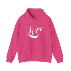 Heavy Blend™ Hooded Sweatshirt "Love" white font