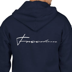 Heavy Blend™ Full Zip Hoodie Sweatshirt "Freedom"