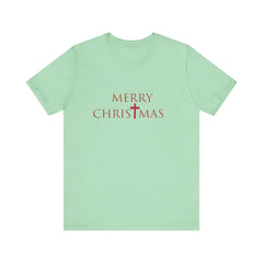 Bella & Canvas Jersey Short Sleeve Tee "Merry Christmas" Font 2