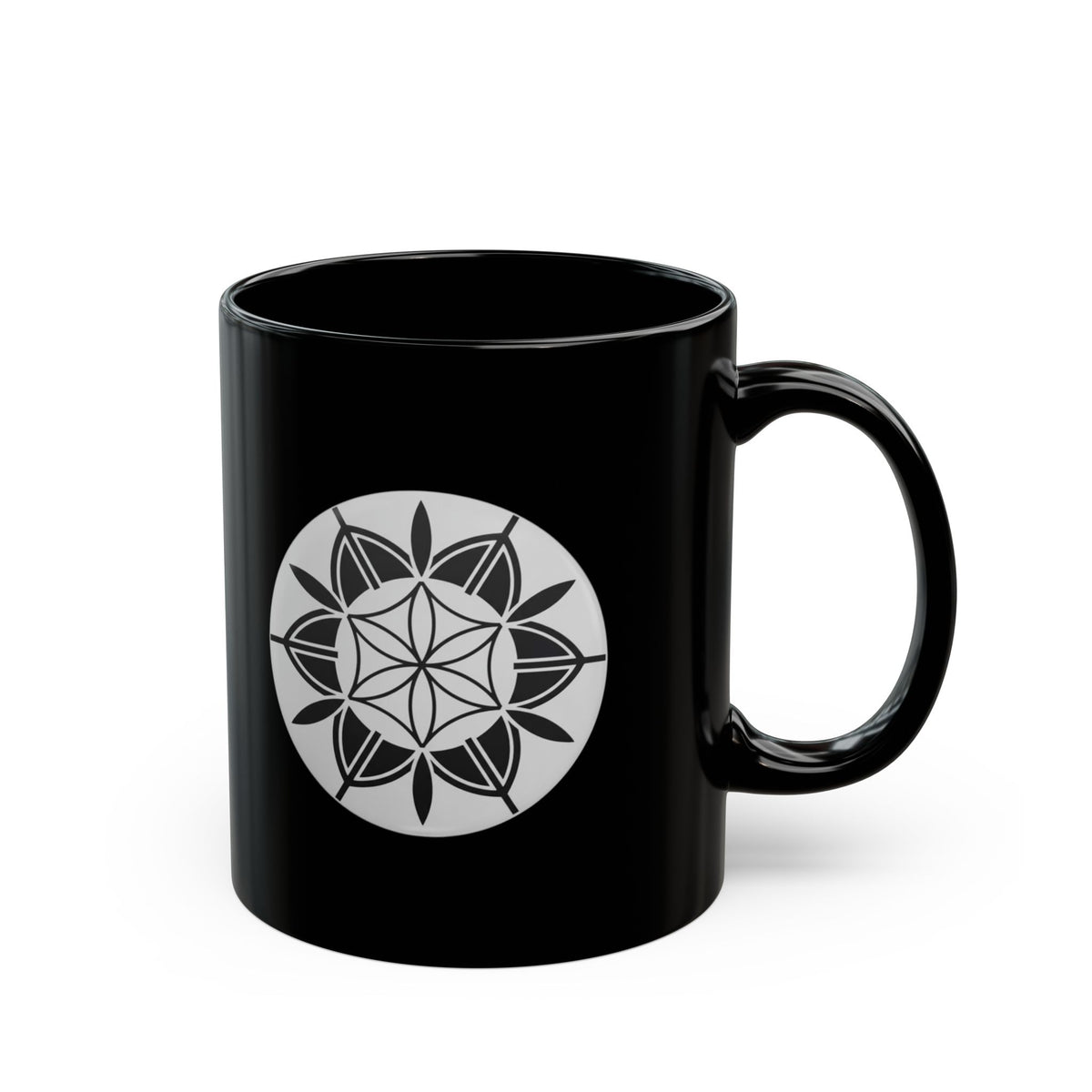 Mandala Black Mug