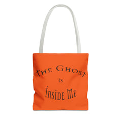 Christian Halloween Tote Bag, The Ghost is Inside Me, Halloween Satire, Halloween Tote, Halloween Christian Bag