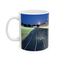 White Ceramic Mug "Quarter Mile Track "  (11oz or 15oz)
