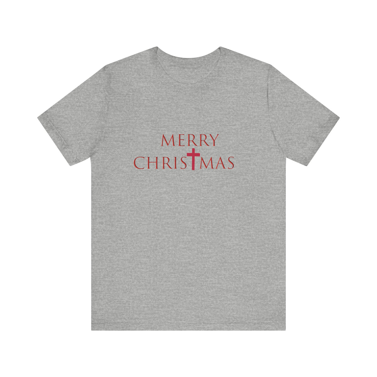 Bella & Canvas Jersey Short Sleeve Tee "Merry Christmas" Font 2