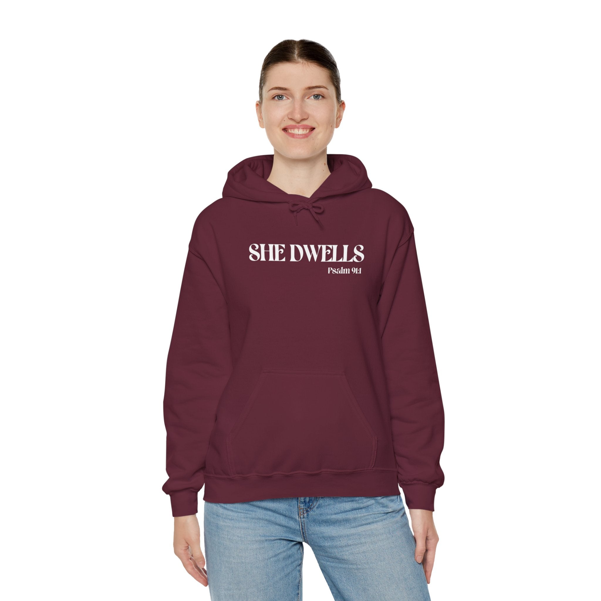 Heavy Blend™ Hoodie Sweatshirt "She Dwells" mistic