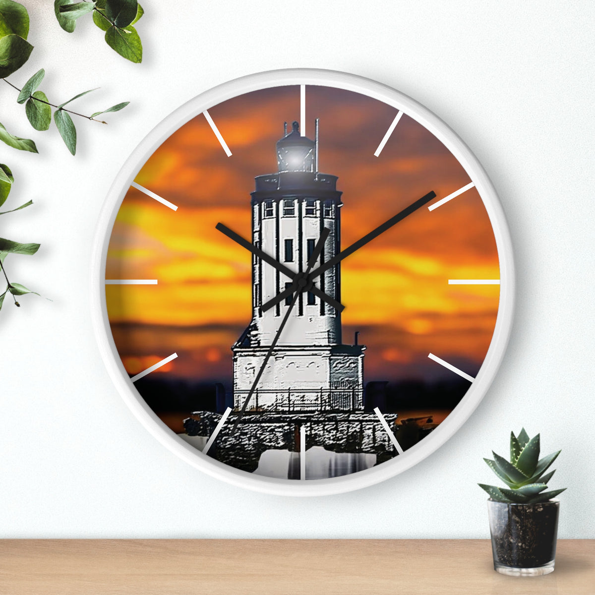 Wall Clock &quot;Angels Gate Sunset&quot;